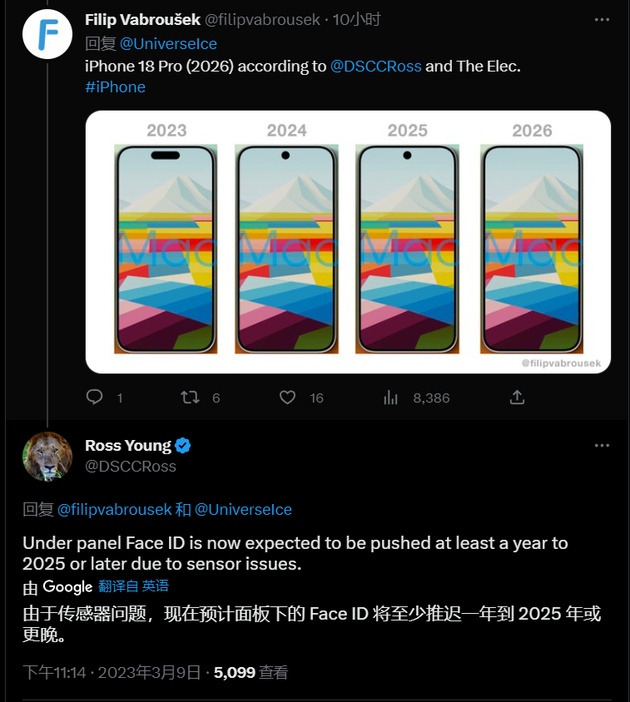 达拉特苹果手机维修分享:屏下Face ID有什么优势？iPhone何时会有屏下Face ID？ 