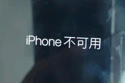 达拉特苹果服务网点分享锁屏界面显示“iPhone 不可用”如何解决 