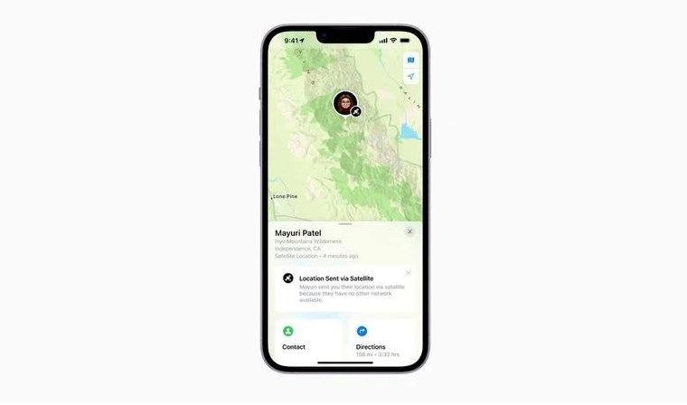 达拉特苹果14维修分享iPhone14系列中 FindMy功能通过卫星分享位置方法教程 